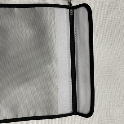 Buste a prova di fuoco rivestita di silicone dei contanti dei soldi della borsa dei contanti della vetroresina A4 13,4 x 9,8 pollici