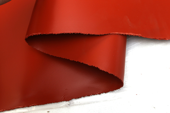 Panno rivestito di silicone resistente della vetroresina per la manica dell'isolamento di resistenza al calore
