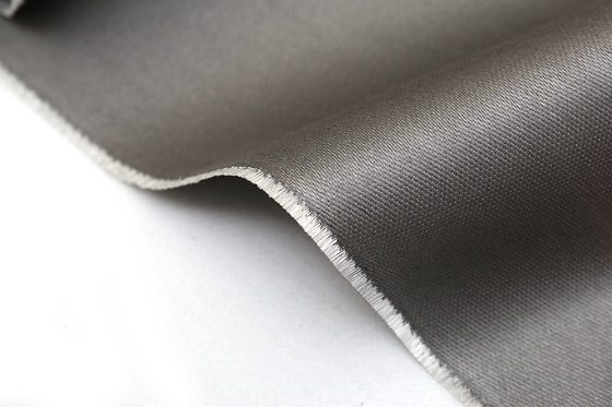 Tessuti della tenda del fumo e del fuoco di Grey Silicone Reinforced Fiberglass Fabric