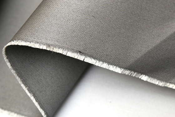 Tessuti della tenda del fumo e del fuoco di Grey Silicone Reinforced Fiberglass Fabric