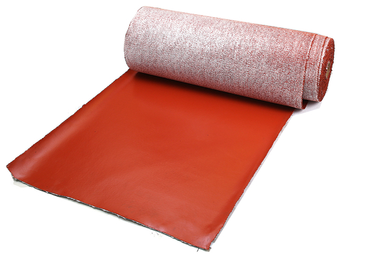 3.0mm hanno strutturato il rivestimento rosso del silicone del panno a prova di fuoco della vetroresina