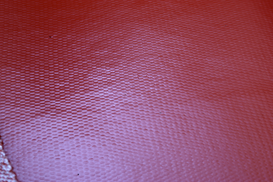 3.0mm hanno strutturato il rivestimento rosso del silicone del panno a prova di fuoco della vetroresina
