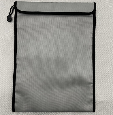 Borsa a prova di fuoco d'argento dell'archivio non che irrita vetroresina 1000℉ 17x27cm
