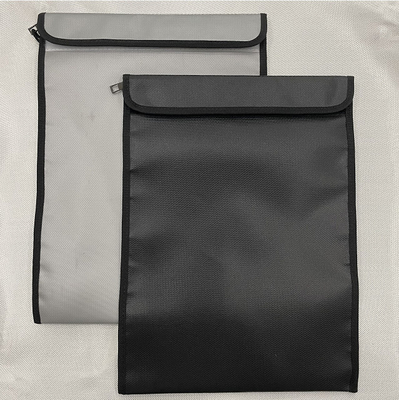Borsa a prova di fuoco d'argento dell'archivio non che irrita vetroresina 1000℉ 17x27cm