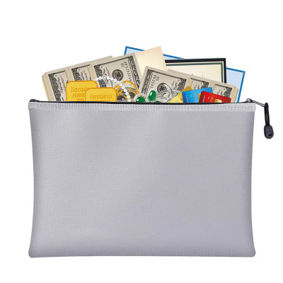 » la borsa a prova di fuoco dell'archivio 7x11 non che irrita rende incombustibile l'apertura del Velcro della borsa dei soldi