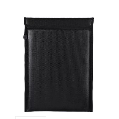 Portatile d'argento della borsa del documento di Grey Inside Fiberglass Fabric Fireproof