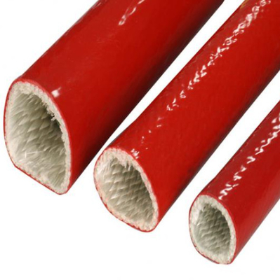 Tubo flessibile di manicotto e cavo di silicone della vetroresina rossa ad alta temperatura della gomma