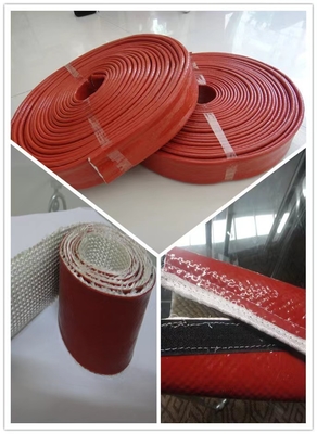Fibra di vetro ad alta temperatura di protezione intrecciata con la gomma di silicone ricoperta