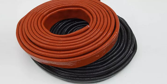 La gomma di silicone ha ricoperto la manica del fuoco della protezione termica della manica del cavo della vetroresina