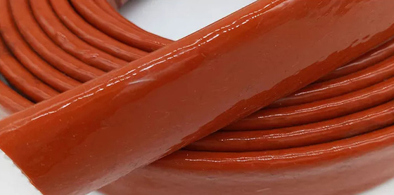 Scudo termico ad alta temperatura dell'isolamento dello scarico della manica del cavo della vetroresina rivestita di silicone