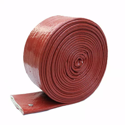 Scudo termico ad alta temperatura dell'isolamento dello scarico della manica del cavo della vetroresina rivestita di silicone