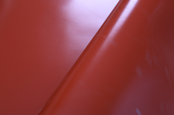 Panno ad alta temperatura rivestito di silicone della vetroresina per la tenda del fuoco ed il giunto flessibile