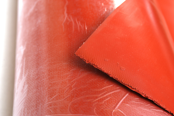 Panno rivestito di silicone rosso della vetroresina per il rotolo a prova di fuoco del tessuto del giunto di dilatazione