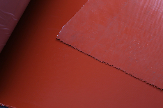 Panno rivestito di silicone a prova di fuoco della vetroresina